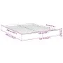 Estructura de cama madera de ingeniería blanca 160x200 cm de vidaXL, Camas y somieres - Ref: Foro24-842007, Precio: 106,43 €,...