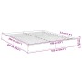 Estructura de cama madera de ingeniería blanca 160x200 cm de vidaXL, Camas y somieres - Ref: Foro24-842007, Precio: 108,78 €,...