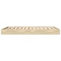Sonoma oak engineered wood bed frame 120x190 cm by vidaXL, Beds and slatted bases - Ref: Foro24-842051, Price: 87,65 €, Disco...