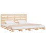 Estructura de cama sin colchón madera de pino blanca 140x200 cm