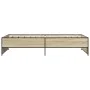 Estructura cama madera ingeniería metal roble Sonoma 90x200 cm de vidaXL, Camas y somieres - Ref: Foro24-845242, Precio: 90,6...