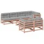 8-piece garden sofa set with Douglas fir wood cushions by vidaXL, Garden sets - Ref: Foro24-3299348, Price: 745,81 €, Discoun...