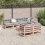 8-piece garden sofa set with Douglas fir wood cushions by vidaXL, Garden sets - Ref: Foro24-3299348, Price: 745,81 €, Discoun...