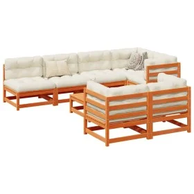 Garden sofa set 8 pieces solid pine wood wax brown by vidaXL, Garden sets - Ref: Foro24-3299343, Price: 497,19 €, Discount: %