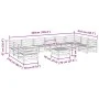 Gartensofa-Set 11-teilig aus massivem Douglasienholz von vidaXL, Gartensets - Ref: Foro24-3299646, Preis: 606,67 €, Rabatt: %