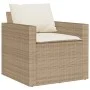 Garden sofa set with cushions 4 pieces beige synthetic rattan by vidaXL, Garden sets - Ref: Foro24-366362, Price: 253,07 €, D...
