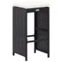 Garden table and high stools 9 pieces black synthetic rattan by vidaXL, Garden sets - Ref: Foro24-49569, Price: 541,35 €, Dis...