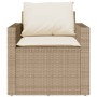 Gartensofa-Set mit Kissen, 4-teilig, beiges synthetisches Rattan von vidaXL, Gartensets - Ref: Foro24-366362, Preis: 233,60 €...
