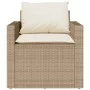Gartensofa-Set mit Kissen, 4-teilig, beiges synthetisches Rattan von vidaXL, Gartensets - Ref: Foro24-366362, Preis: 253,07 €...