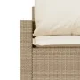 Garden sofa set with cushions 4 pieces beige synthetic rattan by vidaXL, Garden sets - Ref: Foro24-366362, Price: 253,07 €, D...