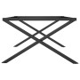 Patas de mesa de centro estructura X hierro fundido 70x60x43 cm