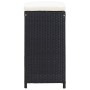 Garden table and high stools 9 pieces black synthetic rattan by vidaXL, Garden sets - Ref: Foro24-49569, Price: 547,91 €, Dis...