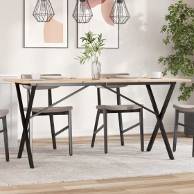 Cast iron X structure dining table legs 120x60x73 cm by vidaXL, Table legs - Ref: Foro24-357910, Price: 65,62 €, Discount: %
