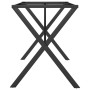 Patas de mesa comedor estructura X hierro fundido 120x60x73 cm