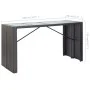 Garden table and high stools 9 pieces black synthetic rattan by vidaXL, Garden sets - Ref: Foro24-49569, Price: 541,35 €, Dis...