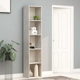 Betongraues Sperrholzregal 40x30x189 cm von vidaXL, Bücherregale und Regale - Ref: Foro24-800958, Preis: 57,21 €, Rabatt: %