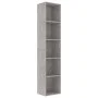 Concrete gray plywood shelving 40x30x189 cm by vidaXL, Bookcases and shelves - Ref: Foro24-800958, Price: 57,92 €, Discount: %