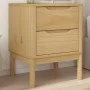 Mesita de noche FLORO madera de pino marrón cera 45x39x57 cm de vidaXL, Mesitas de noche - Ref: Foro24-374002, Precio: 84,95 ...