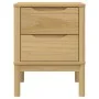 Mesita de noche FLORO madera de pino marrón cera 45x39x57 cm de vidaXL, Mesitas de noche - Ref: Foro24-374002, Precio: 84,95 ...