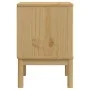 Mesita de noche FLORO madera de pino marrón cera 45x39x57 cm de vidaXL, Mesitas de noche - Ref: Foro24-374002, Precio: 84,95 ...