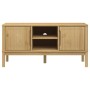 Mueble de TV FLORO madera maciza pino marrón cera 114x43x55 cm de vidaXL, Muebles TV - Ref: Foro24-374014, Precio: 115,41 €