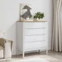 FLORO Kommode aus massivem weißem Kiefernholz von vidaXL, Schubladen - Ref: Foro24-374009, Preis: 160,00 €, Rabatt: %