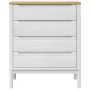 FLORO Kommode aus massivem weißem Kiefernholz von vidaXL, Schubladen - Ref: Foro24-374009, Preis: 160,00 €, Rabatt: %