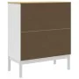 FLORO Kommode aus massivem weißem Kiefernholz von vidaXL, Schubladen - Ref: Foro24-374009, Preis: 160,00 €, Rabatt: %