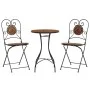Bistro-Set aus Terrakotta-Keramik und Eisenmosaik von vidaXL, Gartensets - Ref: Foro24-3216352, Preis: 213,83 €, Rabatt: %
