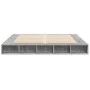 Sonoma gray engineered wood bed frame 200x200 cm by vidaXL, Beds and slatted bases - Ref: Foro24-3280452, Price: 162,38 €, Di...