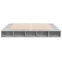 Betongrauer Bettrahmen aus Holzwerkstoff, 200 x 200 cm von vidaXL, Betten und Lattenroste - Ref: Foro24-3280450, Preis: 161,2...