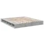Estructura de cama madera de ingeniería gris hormigón 200x200cm de vidaXL, Camas y somieres - Ref: Foro24-3280450, Precio: 15...