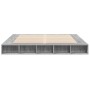Sonoma gray engineered wood bed frame 180x200 cm by vidaXL, Beds and slatted bases - Ref: Foro24-3280459, Price: 161,33 €, Di...