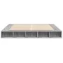 Sonoma gray engineered wood bed frame 180x200 cm by vidaXL, Beds and slatted bases - Ref: Foro24-3280459, Price: 159,38 €, Di...