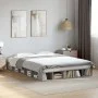Sonoma gray engineered wood bed frame 150x200 cm by vidaXL, Beds and slatted bases - Ref: Foro24-3280473, Price: 164,60 €, Di...