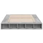 Sonoma gray engineered wood bed frame 150x200 cm by vidaXL, Beds and slatted bases - Ref: Foro24-3280473, Price: 164,60 €, Di...
