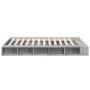 Sonoma gray engineered wood bed frame 150x200 cm by vidaXL, Beds and slatted bases - Ref: Foro24-3280473, Price: 164,60 €, Di...