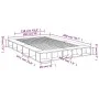 Sonoma gray engineered wood bed frame 150x200 cm by vidaXL, Beds and slatted bases - Ref: Foro24-3280473, Price: 164,60 €, Di...