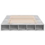 Concrete gray engineered wood bed frame 150x200cm by vidaXL, Beds and slatted bases - Ref: Foro24-3280471, Price: 150,05 €, D...