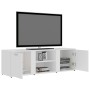 Sperrholz TV-Möbel weiß 120x34x37 cm von vidaXL, TV-Möbel - Ref: Foro24-801161, Preis: 64,44 €, Rabatt: %