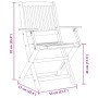 3-teiliges klappbares Bistroset aus massivem Akazienholz von vidaXL, Gartensets - Ref: Foro24-3295250, Preis: 154,64 €, Rabat...