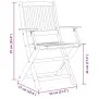 3-teiliges klappbares Bistroset aus massivem Akazienholz von vidaXL, Gartensets - Ref: Foro24-3295250, Preis: 152,62 €, Rabat...