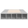 Concrete gray engineered wood bed frame 90x200cm by vidaXL, Beds and slatted bases - Ref: Foro24-3280520, Price: 145,97 €, Di...