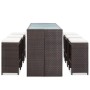 7-teiliges Gartenbar-Set und Kissen aus synthetischem Rattan braun von vidaXL, Gartensets - Ref: Foro24-49559, Preis: 401,77 ...