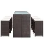 Garden bar set 7 pieces with brown synthetic rattan cushions by vidaXL, Garden sets - Ref: Foro24-49559, Price: 397,80 €, Dis...