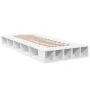 White engineered wood bed frame 90x200 cm by vidaXL, Beds and slatted bases - Ref: Foro24-3280517, Price: 121,17 €, Discount: %