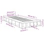 Weißer Bettrahmen aus Holzwerkstoff, 90 x 200 cm von vidaXL, Betten und Lattenroste - Ref: Foro24-3280517, Preis: 123,02 €, R...