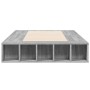 Sonoma gray engineered wood bed frame 90x200 cm by vidaXL, Beds and slatted bases - Ref: Foro24-3280522, Price: 150,60 €, Dis...