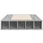 Sonoma gray engineered wood bed frame 90x200 cm by vidaXL, Beds and slatted bases - Ref: Foro24-3280522, Price: 148,31 €, Dis...