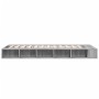 Sonoma gray engineered wood bed frame 90x200 cm by vidaXL, Beds and slatted bases - Ref: Foro24-3280522, Price: 150,60 €, Dis...